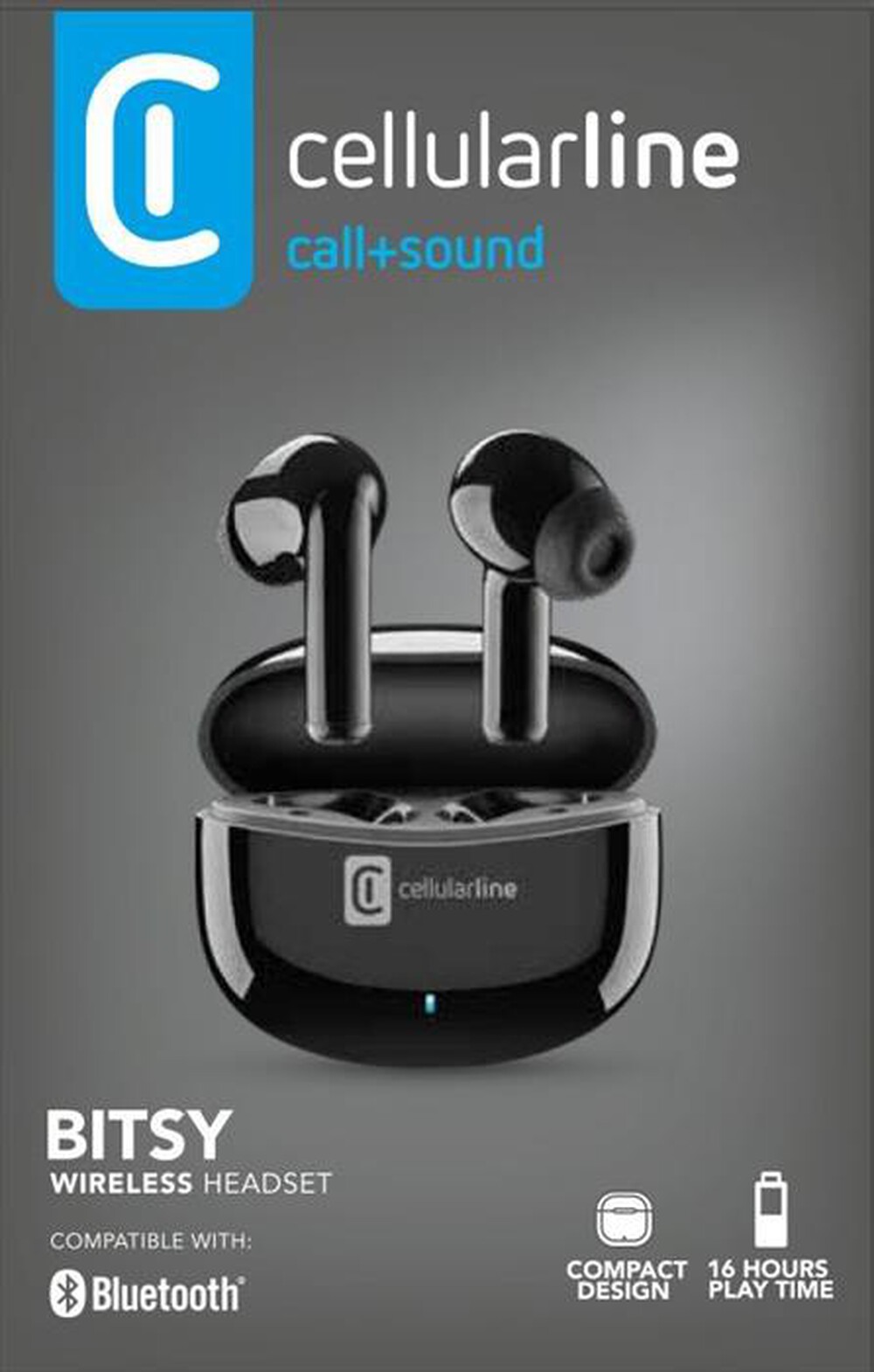 Immagine del prodotto CELLULARLINE - Auricolare senza fili BTBITSYTWSK-Nero