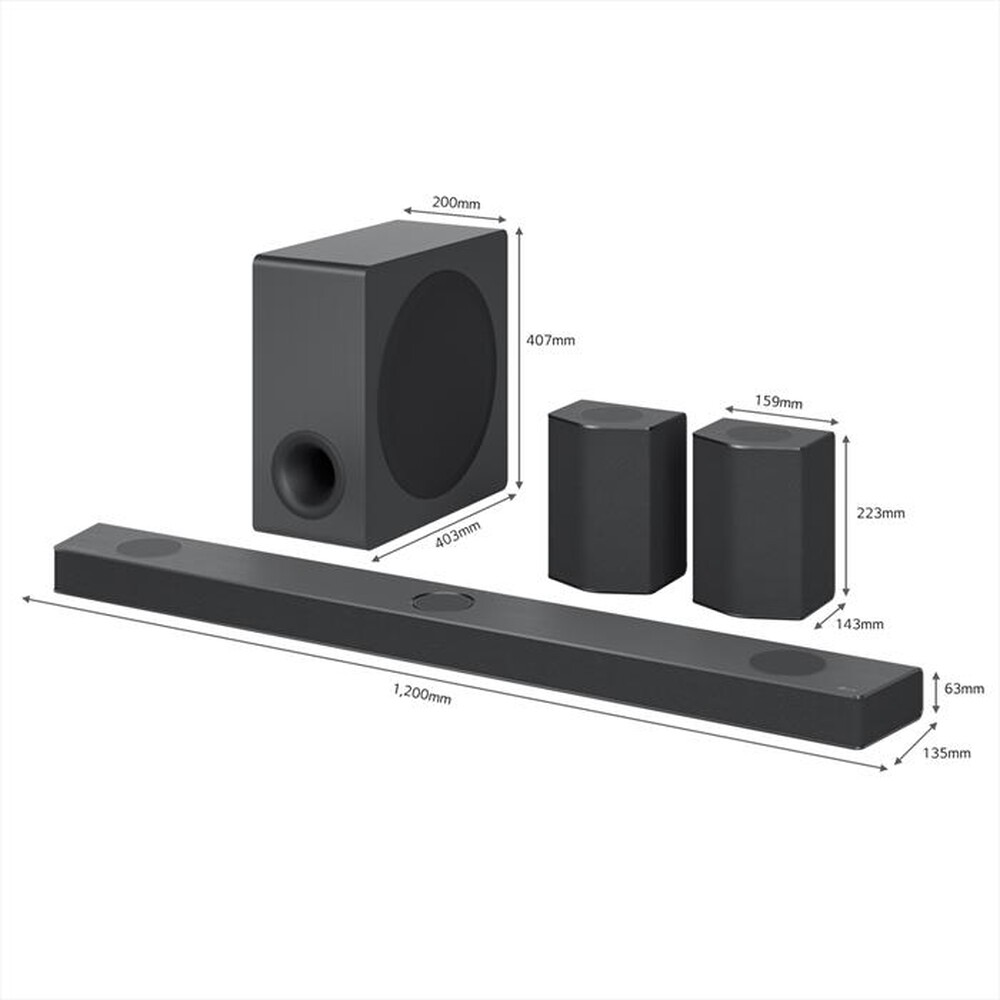 "LG - Soundbar S95QR.DEUSLLK-Argento"
