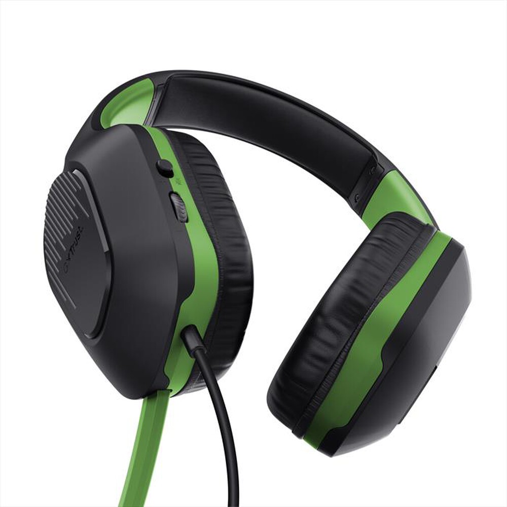 "TRUST - Cuffia gaming GXT415X ZIROX HEADSET XBOX-Black/Green"