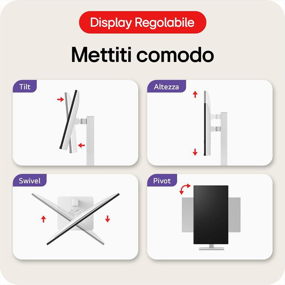 Immagine del prodotto LG - Monitor LCD UHD 4K 27" 27US550-Bianco