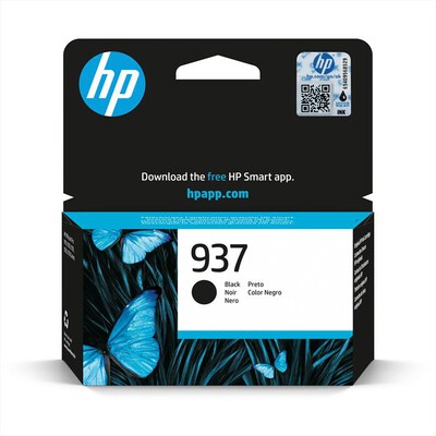 HP - 937 CARTUCCIA DI INCHIOSTRO ORIGINALE, NERO-Nero