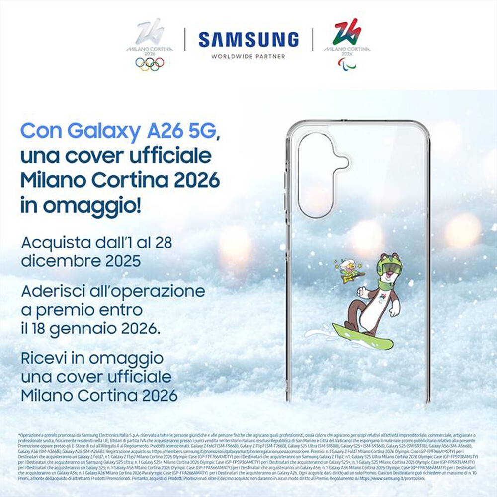 Immagine del prodotto SAMSUNG - Smartphone Galaxy A26 5G 256GB-Mint