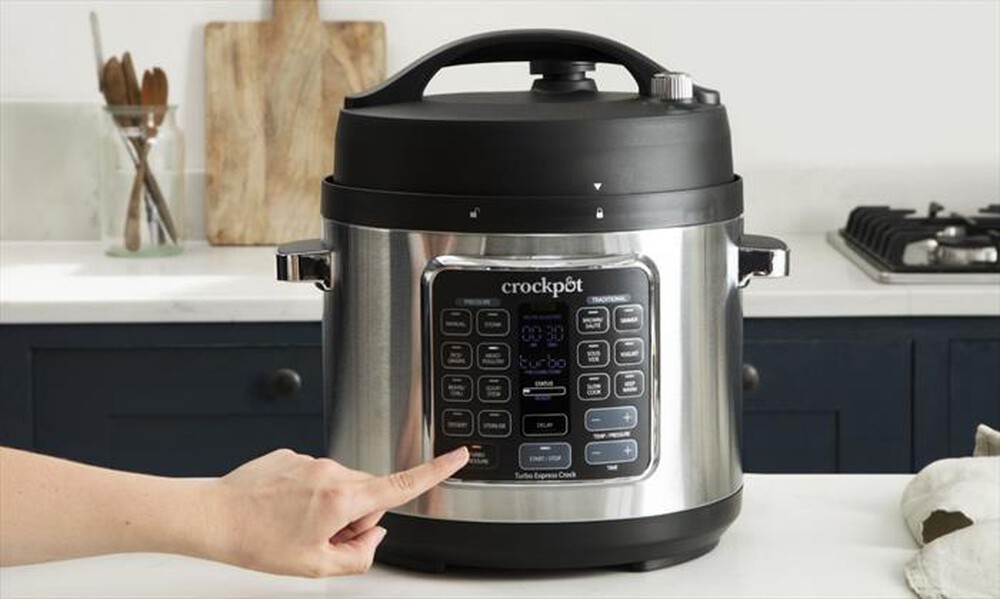 "Crock Pot - TURBO EXPRESS COOKER 5.6 LT-Argento"