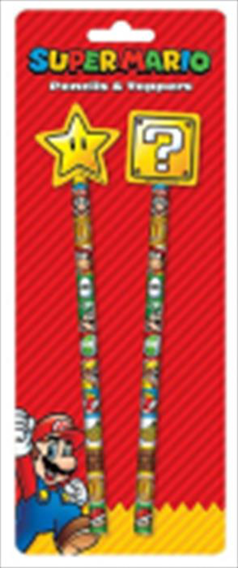 "PYRAMID - Set 2 Matite Super Mario SR73432-Multicolore"