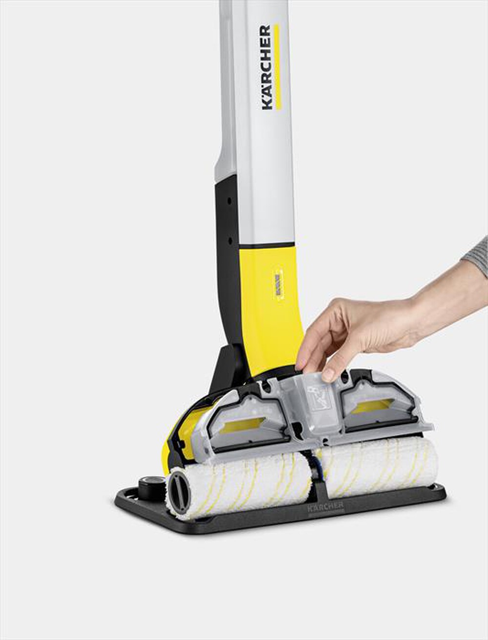 "KARCHER - Spazzolone a vapore EWM 2-Giallo/Nero"
