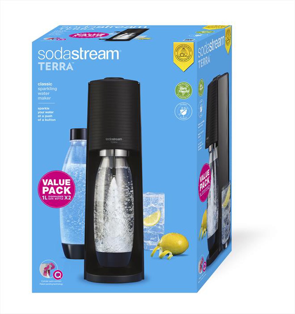 "SODASTREAM - TERRA BLACK VALUE PACK 2-Nero"