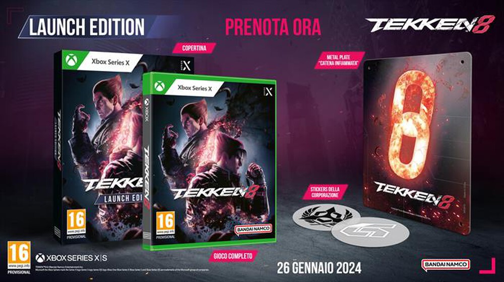 Immagine del prodotto NAMCO - TEKKEN 8 LAUNCH LIMITED EDITION (DAY 1 ED.) XSX