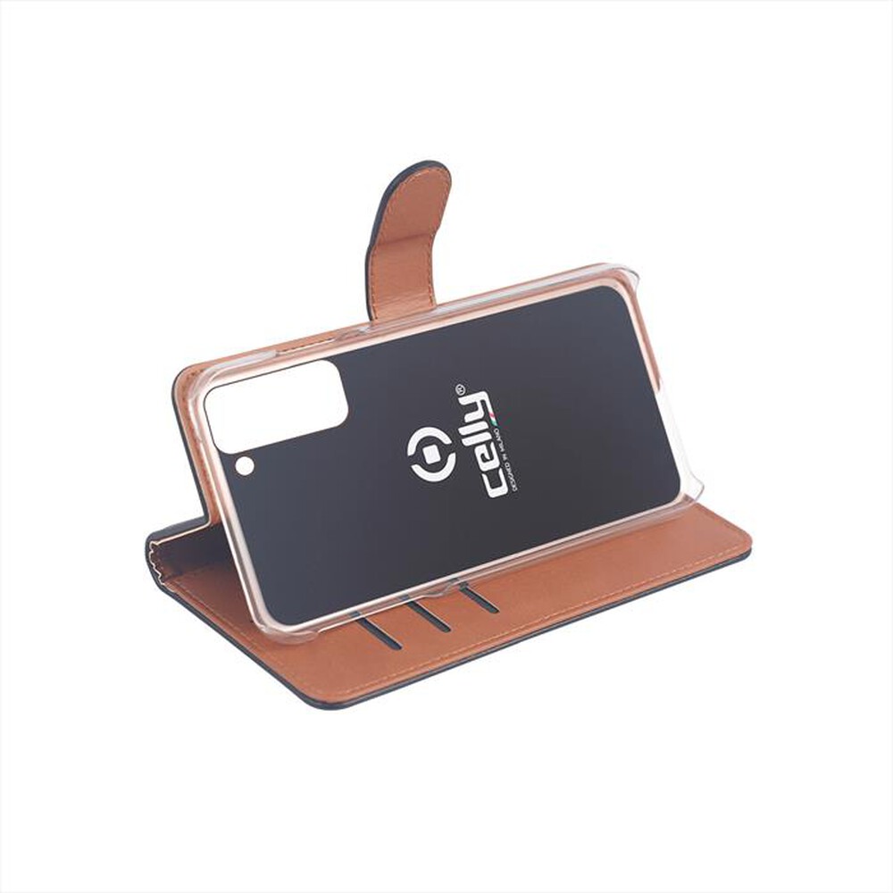 "CELLY - WALLY995 - CUSTODIA PER GALAXY S21+ 5G-NERO/SIMILPELLE"