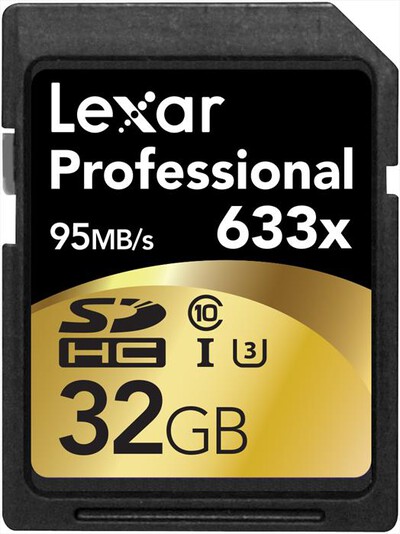 LEXAR - SDHC PRO 633X 32GB-Black/Bronze