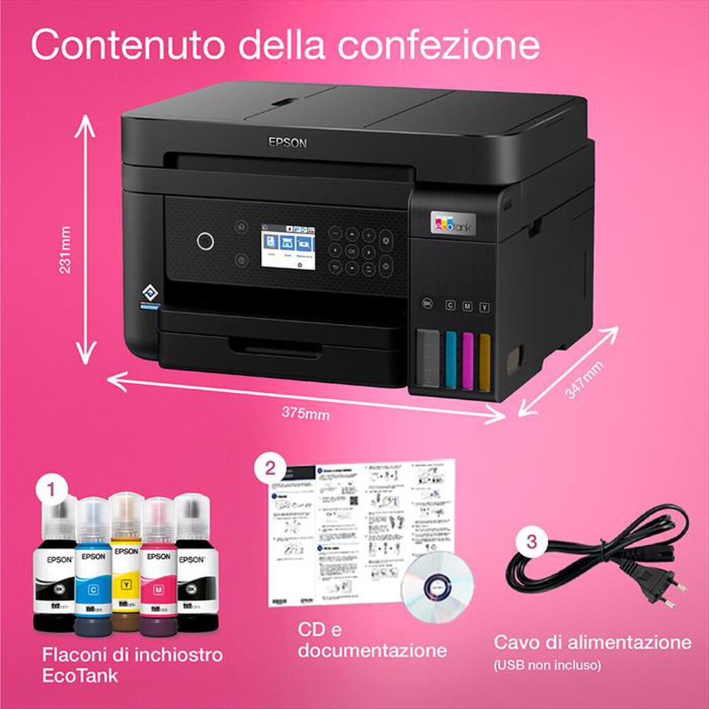 Immagine del prodotto EPSON - ECOTANK ET-3850-Nero