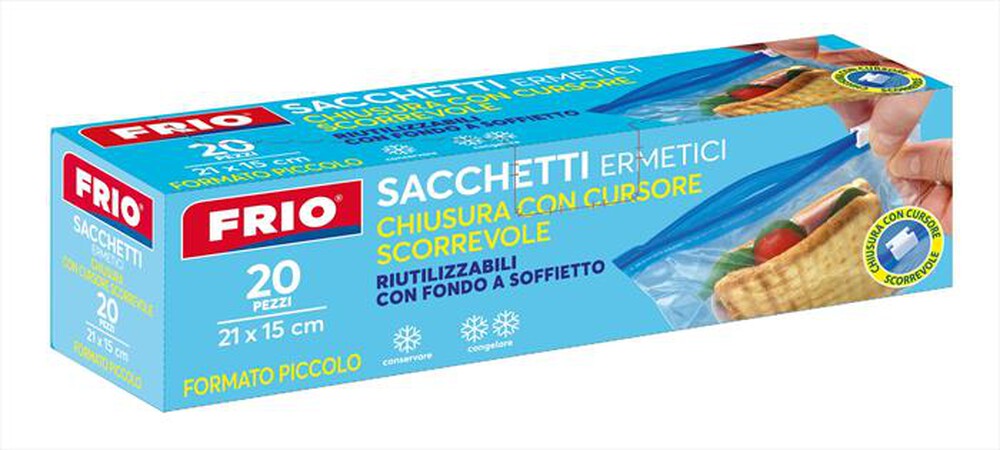 "LAVATELLI - FRIO SACCHETTI CON CURSORE PICCOLI 15X21CM 20PZ"