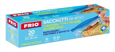 LAVATELLI - FRIO SACCHETTI CON CURSORE PICCOLI 15X21CM 20PZ
