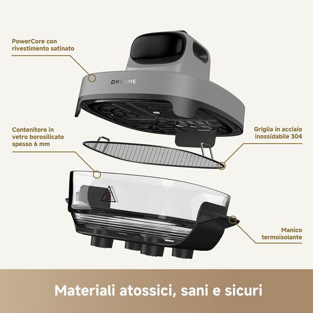 Immagine del prodotto DREAME - Friggitrice ad aria TASTI AIRF-Grigio