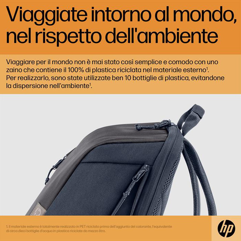 "HP - ZAINO 18L TRAVEL 15.6-Iron Grey"