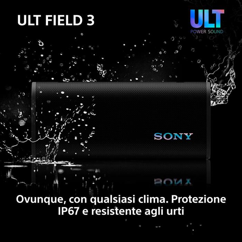 Immagine del prodotto SONY - Speaker portatile Wireless Bluetooth SRSULT30B.CE7-Nero