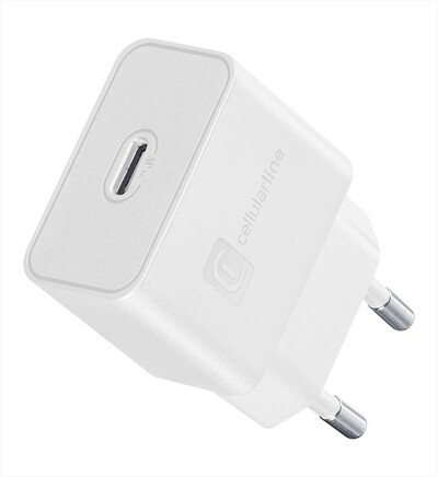 CELLULARLINE - Caricabatterie da rete ACHSMUSBCPD25WW-Bianco