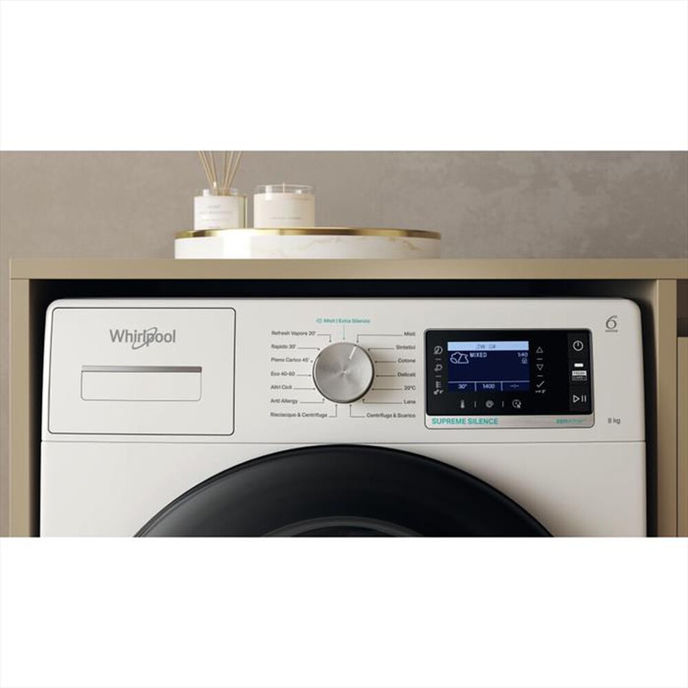 "WHIRLPOOL - Lavatrice W6 88 SILENCE IT 8 Kg Classe A"