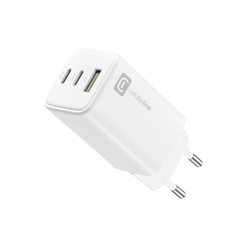Immagine del prodotto CELLULARLINE - Caricatore da rete MULTIPOWER TRIO PORT 65W-White