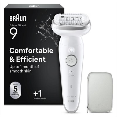 BRAUN - Epilatore Wet & Dry LEGEPIL SES9-000 SILV BOX MN-ARGENTO