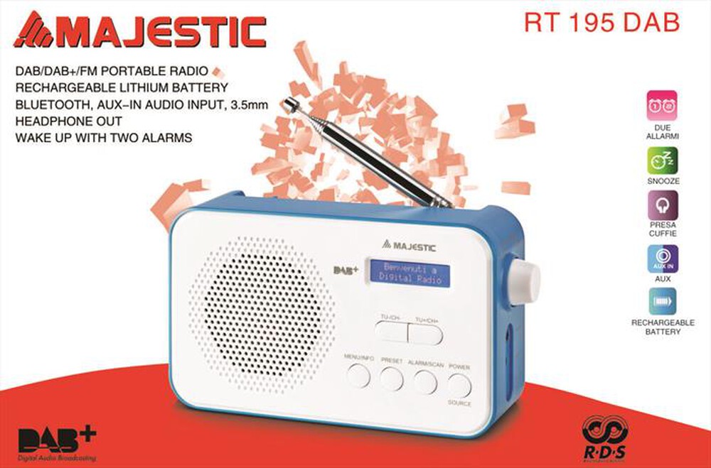 Immagine del prodotto MAJESTIC - RT 195 DAB-Blu
