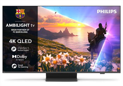 PHILIPS - Smart TV QLED 4K 43" Ambilight 43PUS8600/12-Black