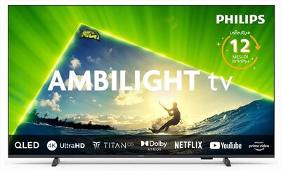 PHILIPS - Smart TV Q-LED UHD 4K 50" Ambilight 50PUS8209/12-50PUS8209/12