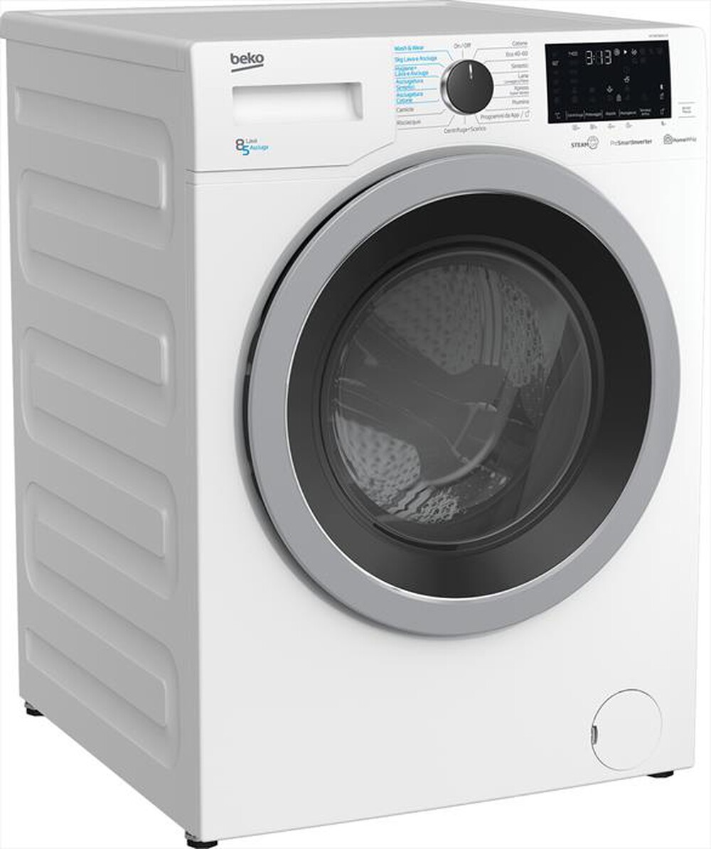 "BEKO - Lavasciuga HTV8736XS-IT 8/5 Kg Classe D-Bianco"