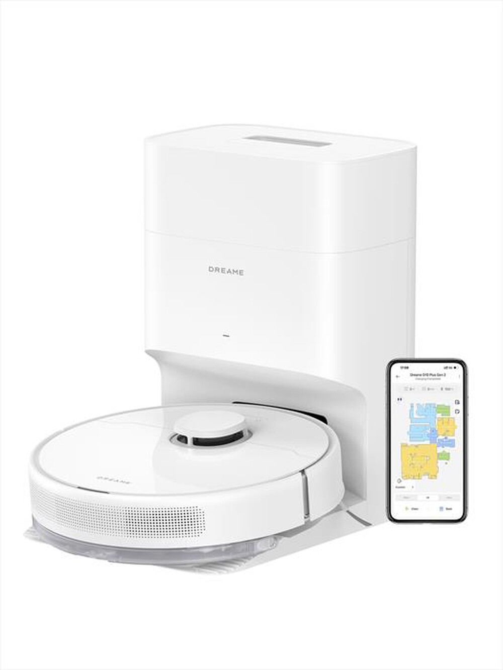 DREAME - Aspirapolvere robot D10 PLUS GEN2-Bianco