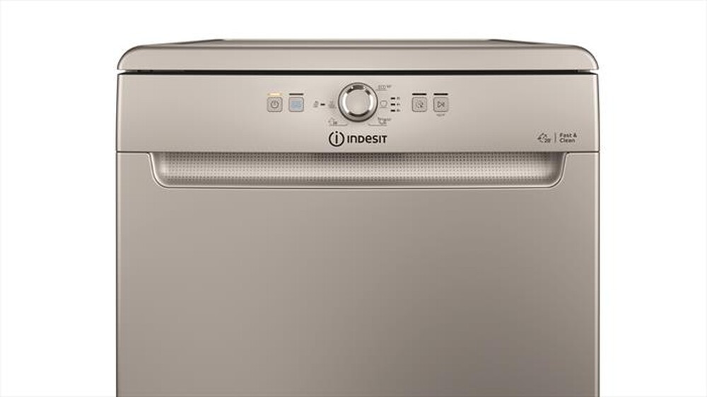 "INDESIT - Lavastoviglie DFE 1B19 S Classe F 14 coperti-Silver"