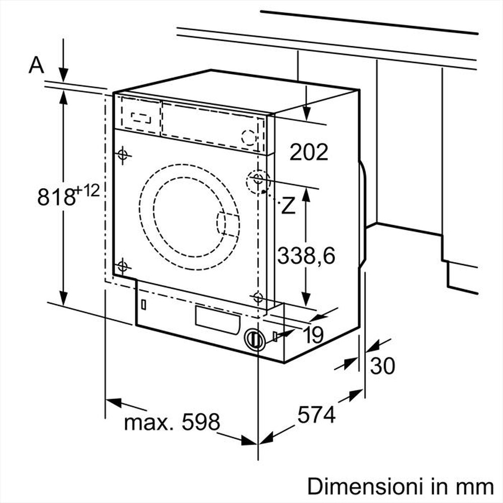 "BOSCH - Lavatrice WIW24342EU 8 Kg Classe C-Bianco"