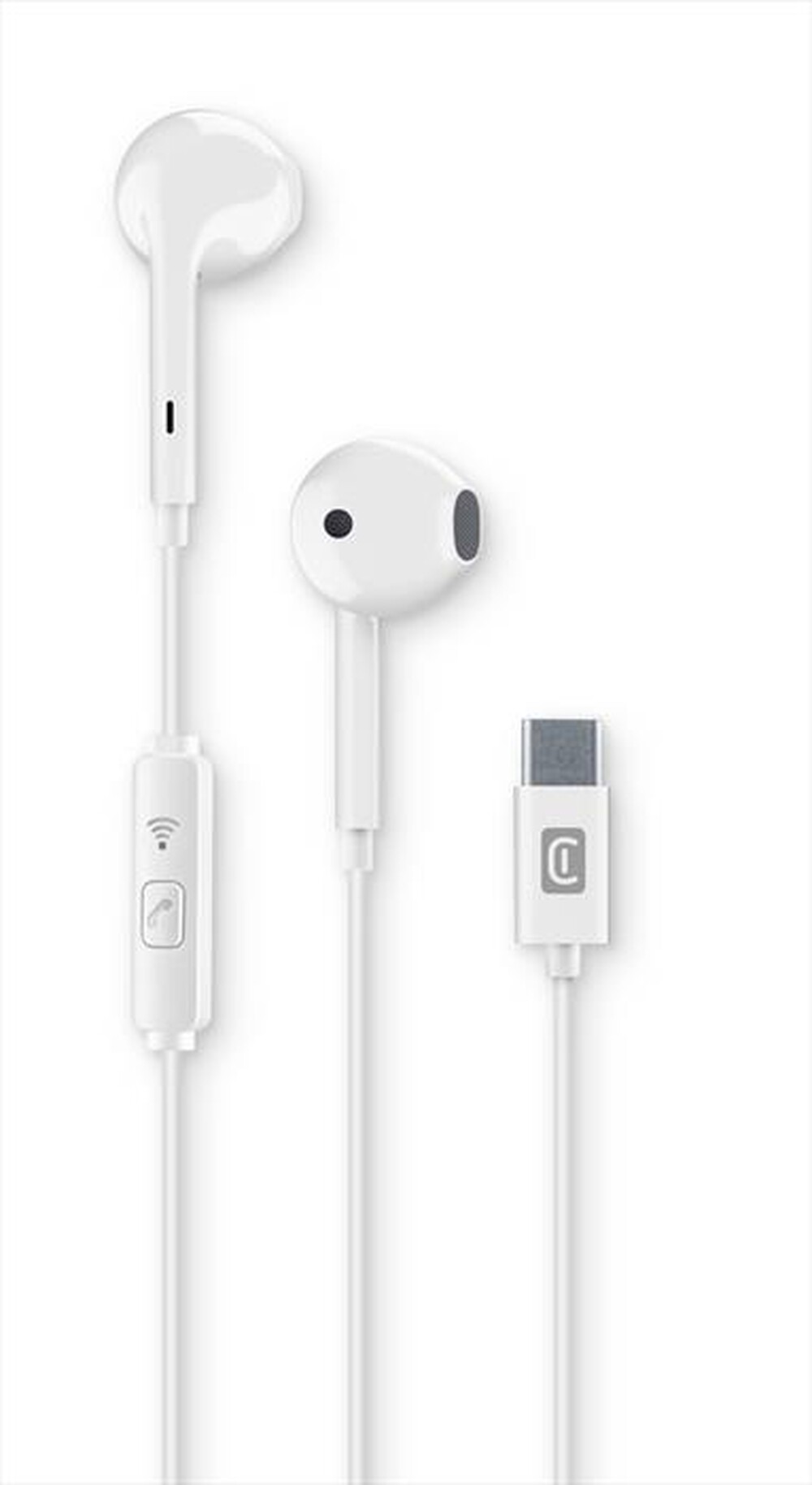 "CELLULARLINE - Auricolare cuffia AUCAPSULETYPECW-Bianco"