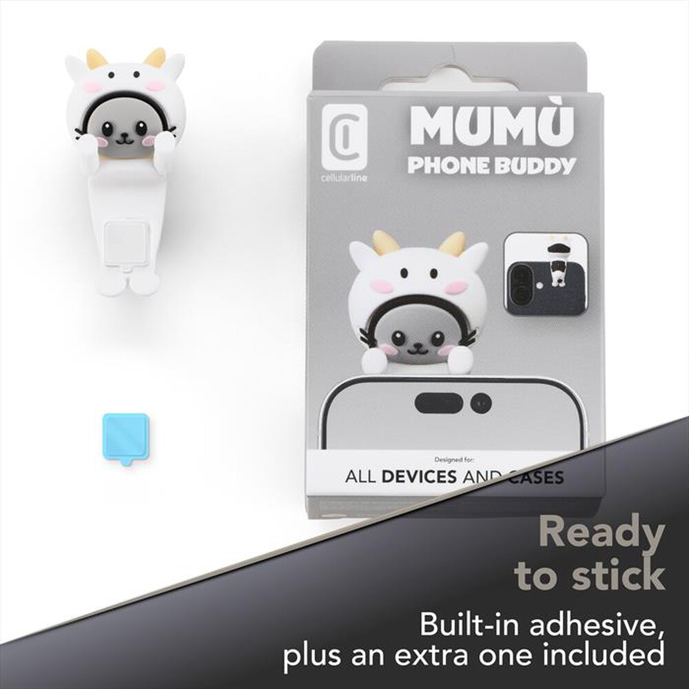 Immagine del prodotto CELLULARLINE - PHONE BUDDY COW-Grigio, Bianco