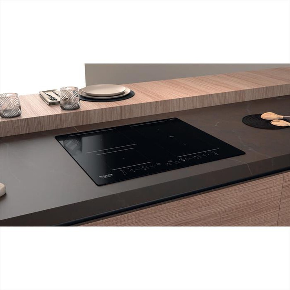 "HOTPOINT ARISTON - Piano induzione HB4860B NE 59 cm-Nero"