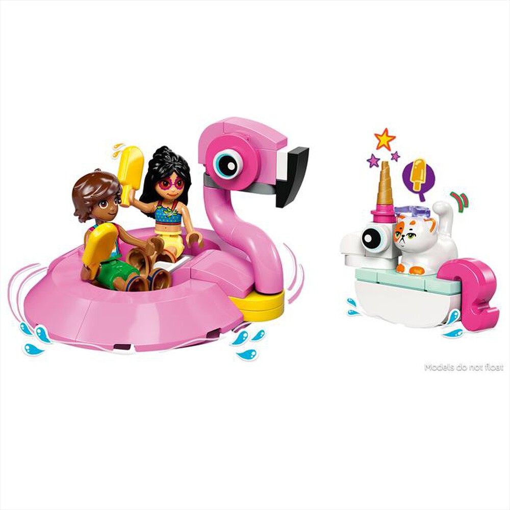 "LEGO - POOL PARTY CON UNICORNO E FENICOTTERO-,"
