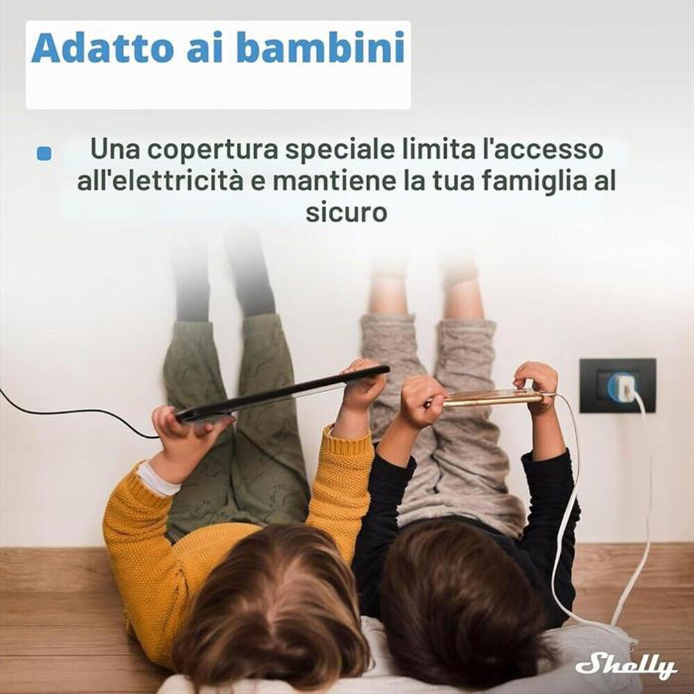 Immagine del prodotto SHELLY - Presa intelligente Wi-Fi-Nero