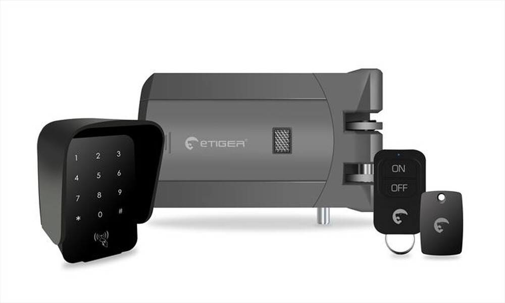 "E-TIGER - KIT D3 SERRATURA SMART-Black"