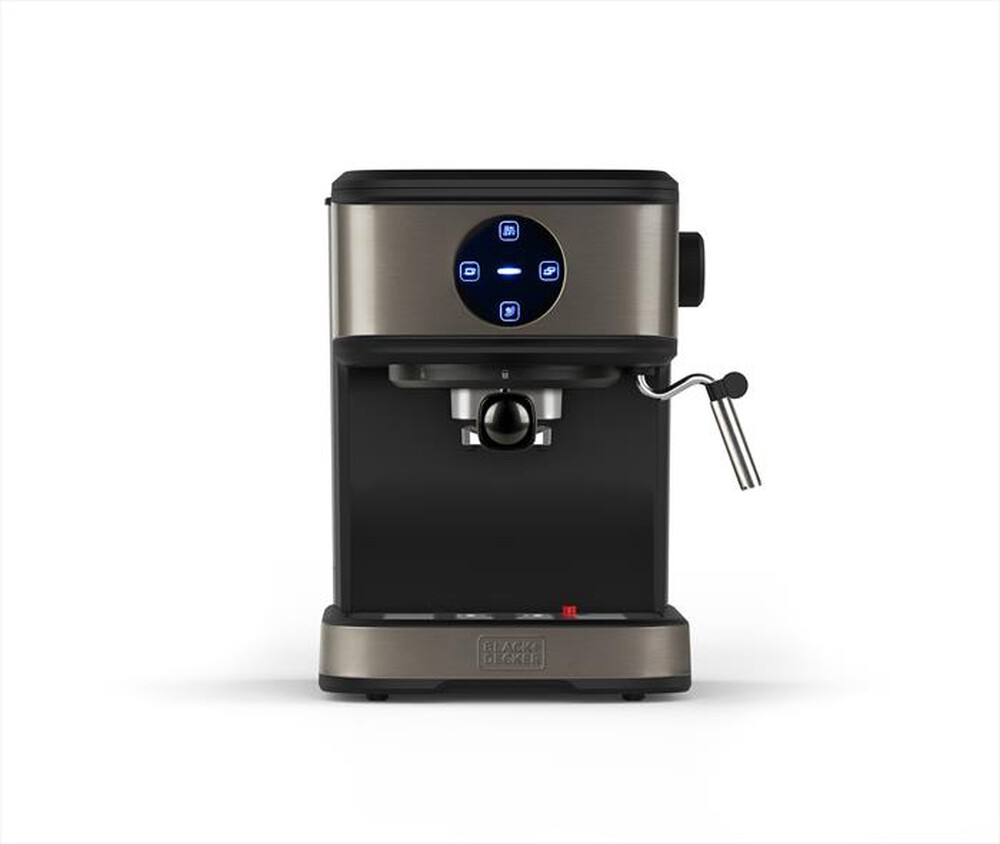"BLACK & DECKER - Macchina da caffè espresso BXCO850E-Grigio anti-impronta"