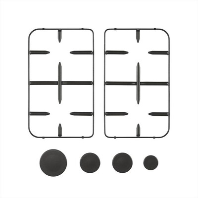 GLEM GAS - GRP1455 Kit 2 griglie per cucine Alpha e Unica-NERO MAT,  GLEM GAS - GRP1455 Kit 2 griglie per cucine Alpha e Unica-NERO MAT