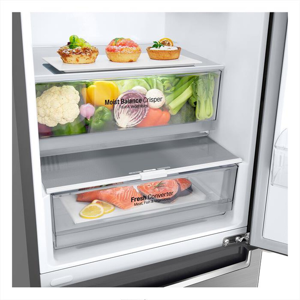 Immagine del prodotto LG - Frigorifero combinato GBB61PZGGN Classe D-Inox Premium