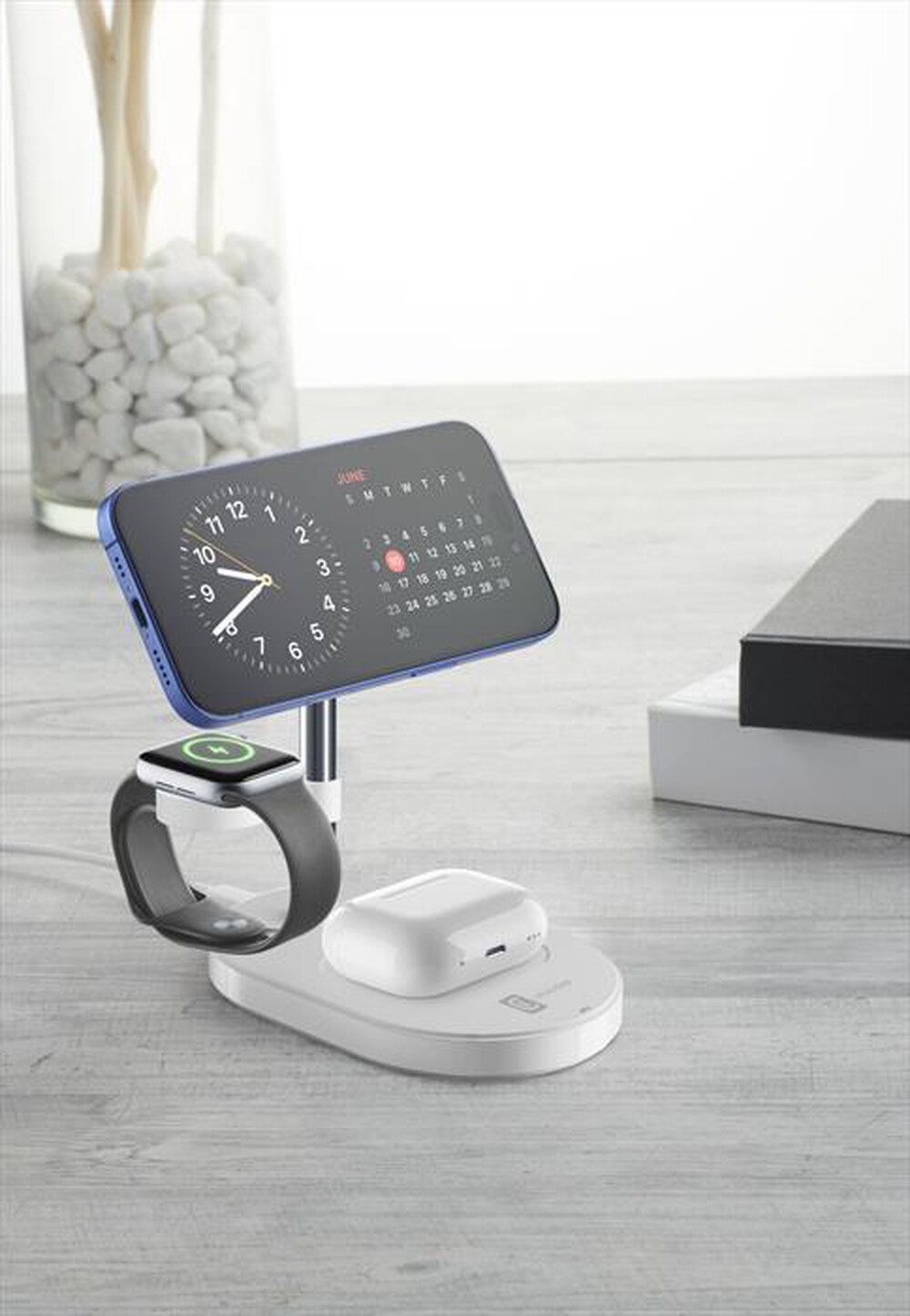 Immagine del prodotto CELLULARLINE - Station di ricarica wireless magnetica MAG TRIO-Bianco