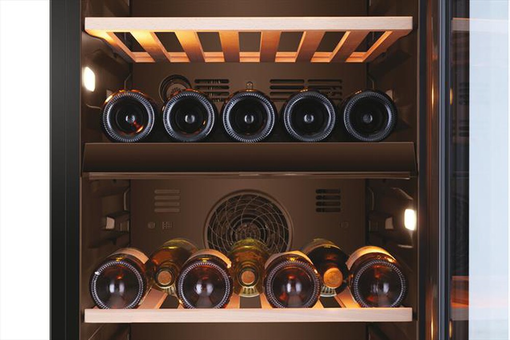 "HAIER - Cantinetta HWS79GDG Classe G 77 bottiglie-Nero"