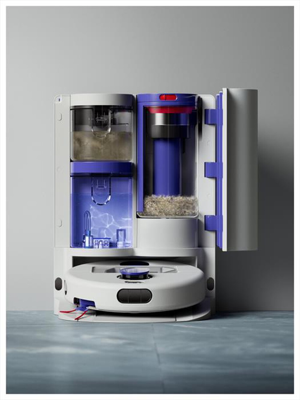 Immagine del prodotto DYSON - Robot aspirapolvere R2 Nurovi Wash+Dry-Grigio chiaro/Blu vinca