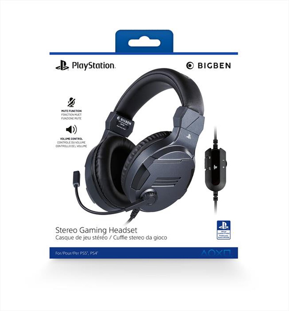 Immagine del prodotto BIG BEN - CUFFIE GAMING STEREO V3 PS5-Nero/Titanio