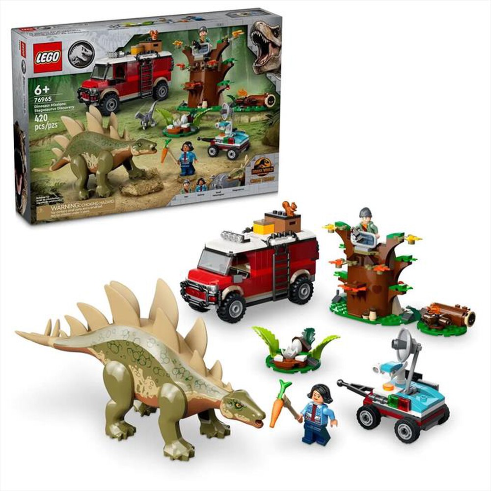 "LEGO - Missione dinosauro: scoperta stegosauro - 76965-Multicolore"