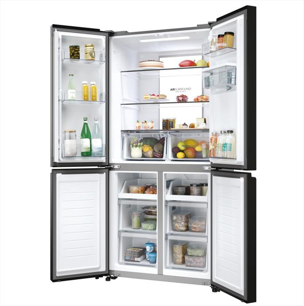 "HAIER - Frigorifero 4 porte HCR7818DWPT Classe D 467 lt-Black"