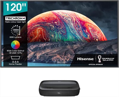 HISENSE - Videoproiettore Smart 120L9G-A12-Black