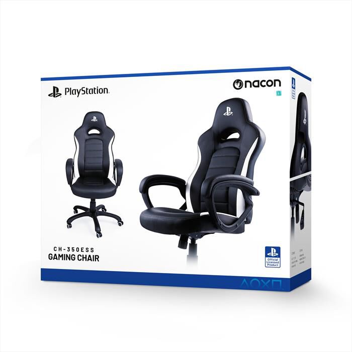 NACON - SEDIA GAMING LICENZA UFFICIALE SONY PLAYSTATION-Nero e Bianco |  Euronics