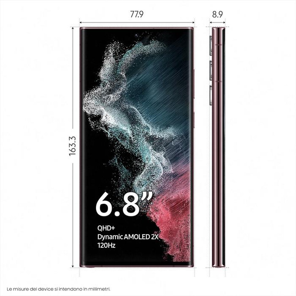 "SAMSUNG - GALAXY S22 ULTRA 512GB-Burgundy"
