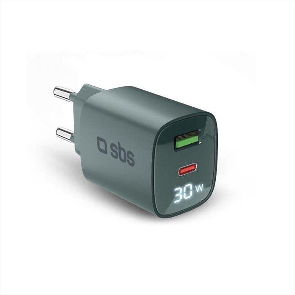 Immagine del prodotto SBS - Caricabatterie da parete 30W TETRGANLCD1USB1C30A-Verde