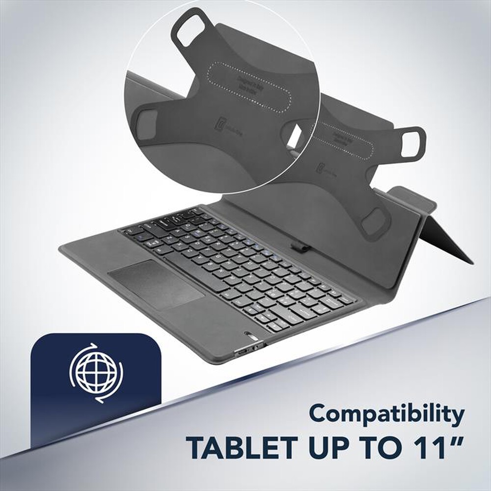 Immagine del prodotto CELLULARLINE - Custodia KEYBOARDCASETABK per tablet fino a 11&rsquo;&rsquo;-Nero